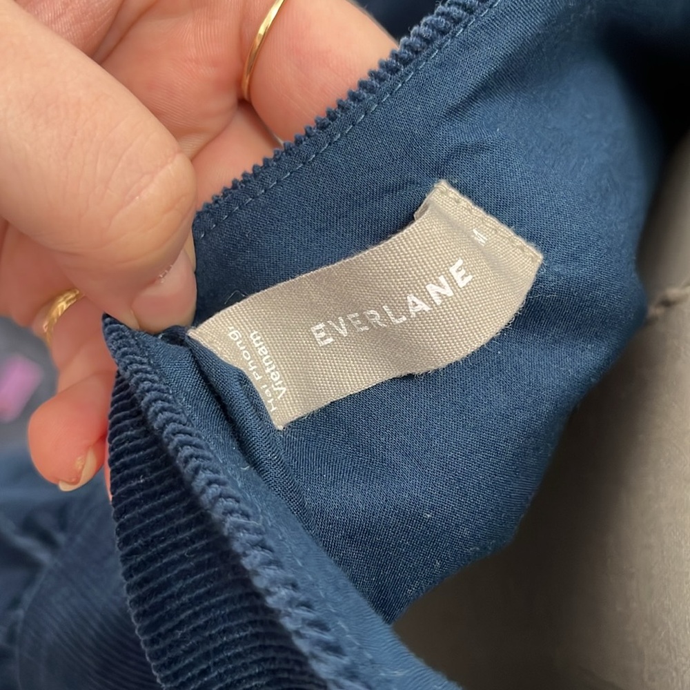 Everlane corduroy blue dress size medium - Picture 2 of 3